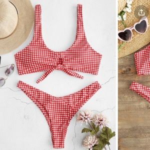 NEW W/ TAGS! Zaful picinic printed bikini